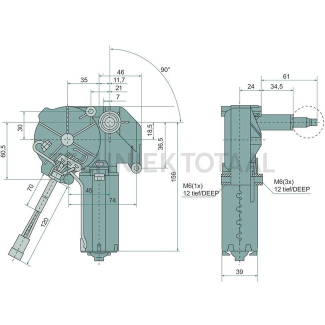 GRANIT GRANIT Wischermotor - 65404043, 1-34-674-004 | Passend für New Holland