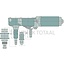 GRANIT Ruitenwissermotor - 65417124 | Volt: 12 | W (mm): konisch 10 x M8 | Hoek (°): 90 | B (mm): 33 | D (mm): M16 x 1