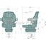 GRAMMER Trekkerstoel luchtgeveerd Compacto Comfort M PVC, zitbreedte 470 mm