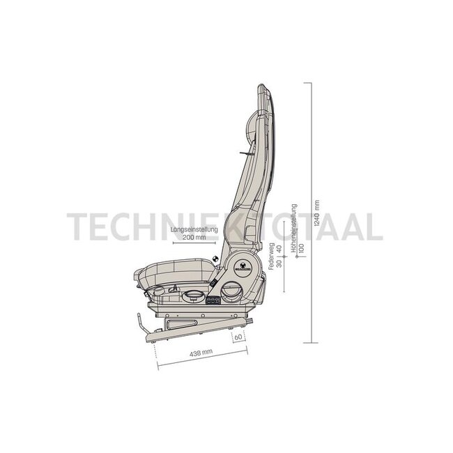 GRAMMER Kingman Comfort MSG90.6PG - 2401208134, 1208134 | Sitztyp: MSG90.6PG | Federung: luftgefedert | Polsterart: Stoff | Spurmaß: 230 mm | Sitzbreite: 550 mm | Längshorizontalfederung: Ja | Gurtsystem: Ja | Bordspannung: 24 V | Sitzheizung: Ja | Bezeichnung: K