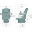 GRAMMER Trekkerstoel luchtgeveerd Compacto Comfort S - stof