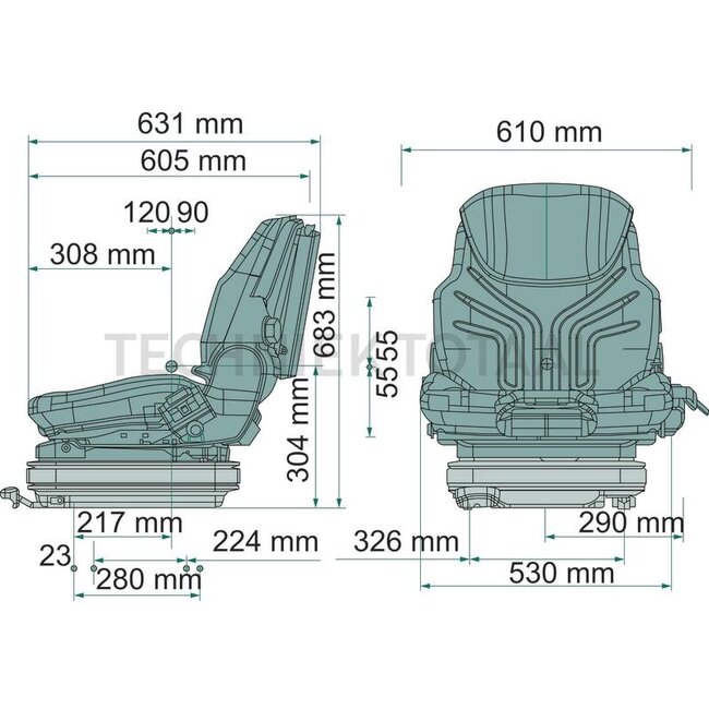 GRAMMER Heftruckstoel Primo EL Plus MSG75EL/731