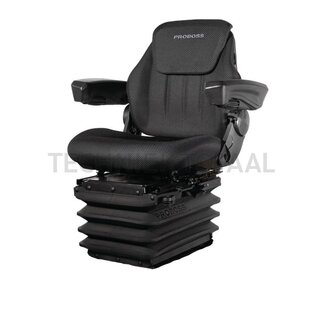 PROBOSS Tractor seat AS3520 air suspended fabric 12 V, seat width 520 mm