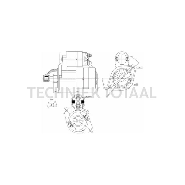 HELLA Starter motor 12 V, 1,2 kW, 8 teeth, Ø 66 mm, clockwise