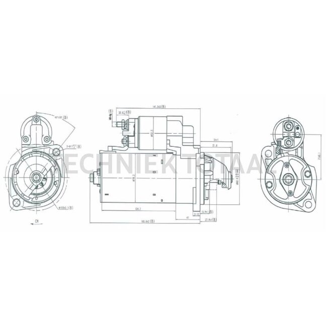 HELLA Startmotor 12 V, 2,0 kW, 9 tanden, Ø 83 mm, rechtsdraaiend