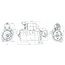 HELLA Anlasser 12 V, 2,0 kW, 9 Zähne, Ø 83 mm, rechtsdrehend