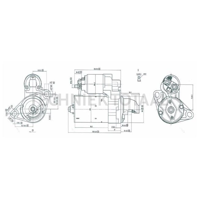 HELLA Anlasser 12 V, 1,1 kW, 9 Zähne, Ø 74 mm, rechtsdrehend