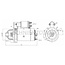 HELLA Startmotor 12 V, 2,8 kW, 10 tanden, flensmaat 89 mm, rechtsdraaiend
