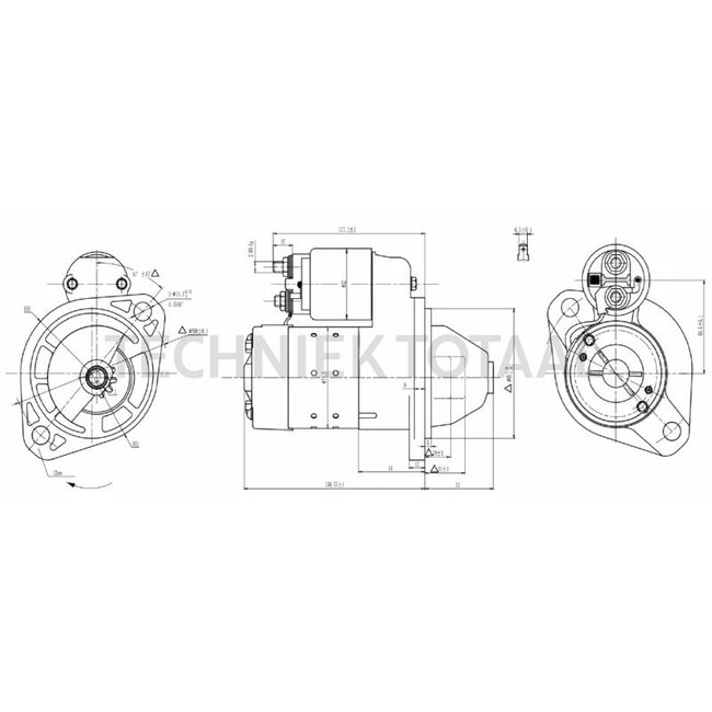 HELLA Anlasser 12 V, 1,7 kW, 11 Zähne, Ø 95 mm, rechtsdrehend