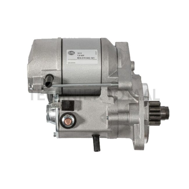 HELLA Anlasser 12 V, 1,4 kW, 9 Zähne, Ø 83 mm, 2 Bohrungen, rechtsdrehend