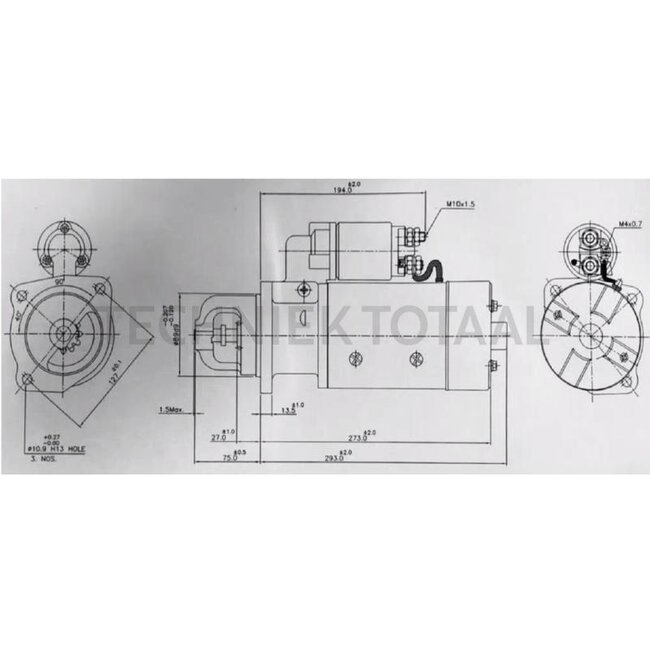 HELLA Anlasser 12 V, 3,7 kW, 9 Zähne, Ø 89 mm, rechtsdrehend
