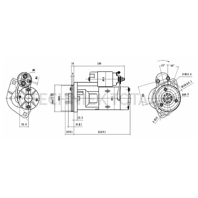 HELLA Starter motor 12 V, 2,5 kW, 9 teeth, flange 95 mm, clockwise