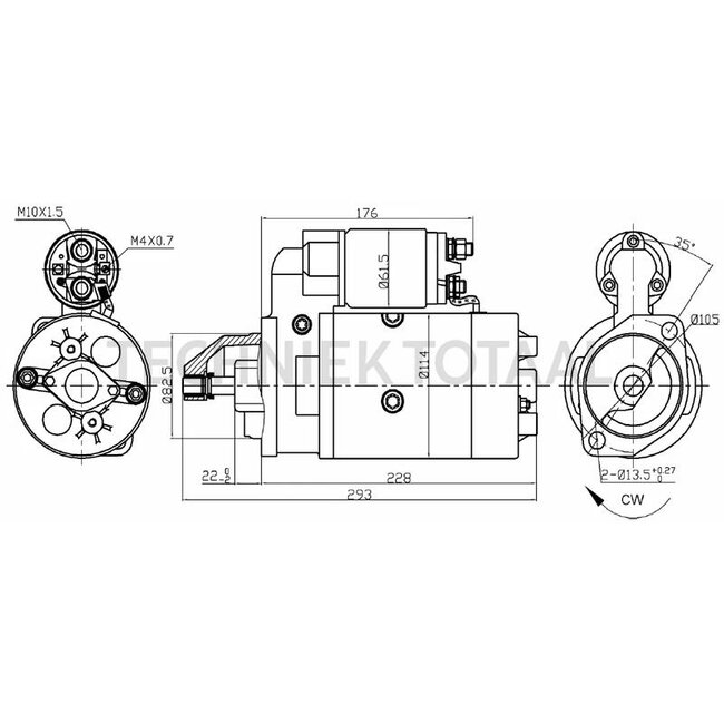 HELLA Anlasser 12 V, 2,7 kW, 11 Zähne, Ø 83 mm, rechtsdrehend