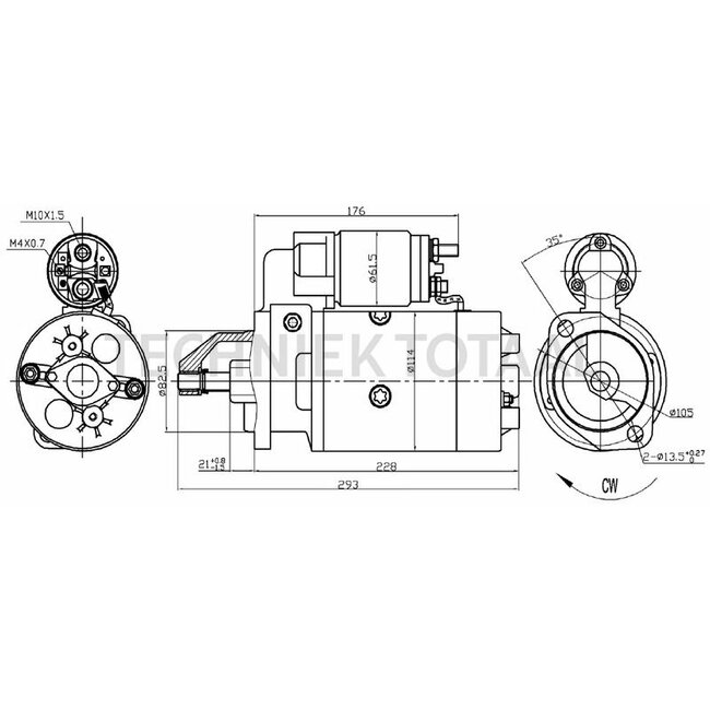 HELLA Anlasser 12 V, 2,7 kW, 9 Zähne, Ø 83 mm, rechtsdrehend
