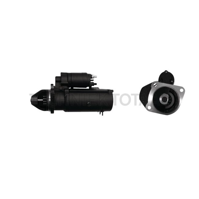 BOSCH Starter motor 24 V, 5,0 kW, 10 teeth, Ø 89 mm, mounting angle left 30°