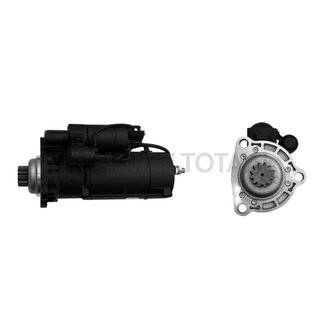 MAHLE Reductiestartmotor 24 V, 9,0 kW, 12 tanden, flens 51 mm, hoek r 90