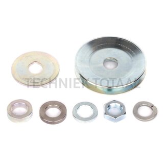 MAHLE V-belt pulley alternator SPZ, A 17 mm, B 80 mm, C 14 mm, D 45 mm