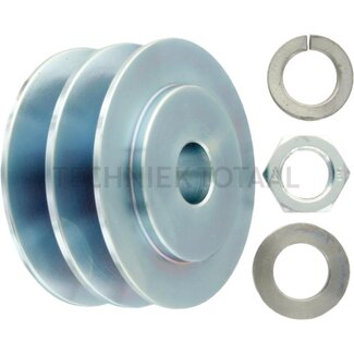 MAHLE V-belt pulley alternator V-belt 2 x SPA, 17 x 75 x 34 x 38,2 mm
