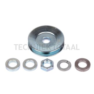 MAHLE V-belt pulley alternator SPZ, A 17 mm, B 68 mm, C 14 mm, D 20,9 mm