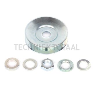 MAHLE V-belt pulley alternator V-belt 17, D 27,9 mm, B 80 mm, C 22 mm