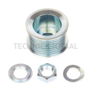 MAHLE Keilriemenscheibe Lichtmaschine 8 Nuten, A 17 mm, B 55 mm, C 34,5 mm, D 26,8 mm