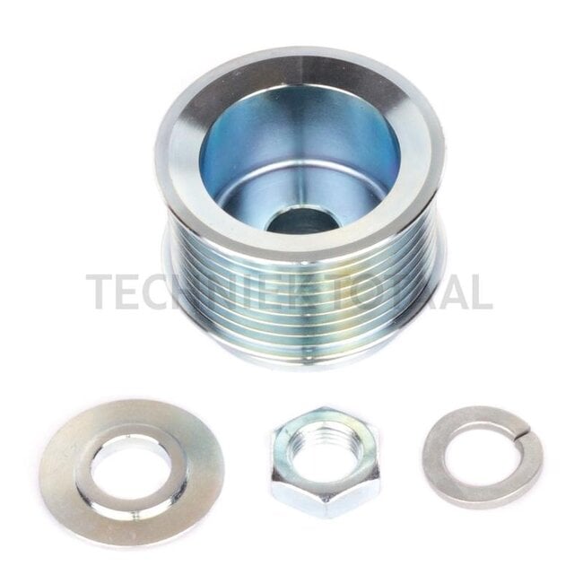MAHLE V-snaarpoelie dynamo 8 groeven, A 17 mm, B 60 mm, C 34,5 mm, D 27,0 mm