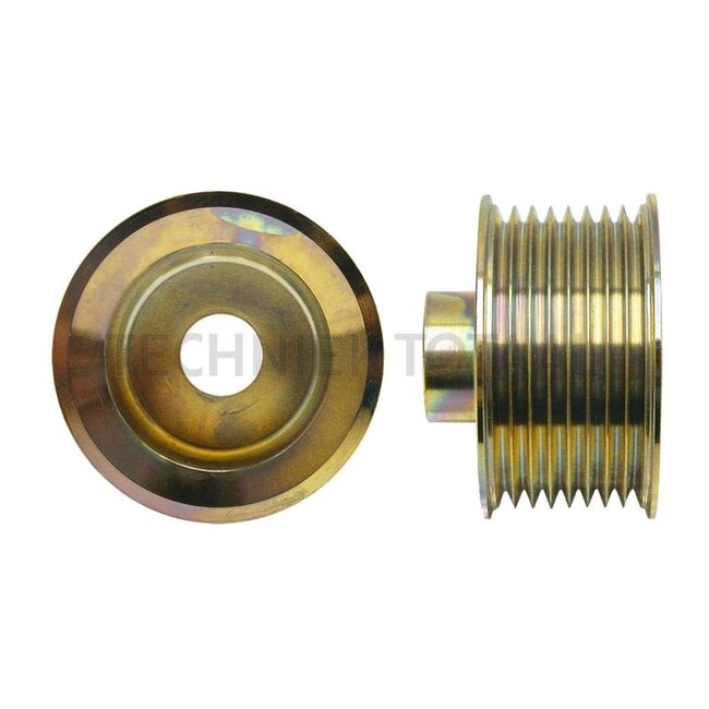 MAHLE V-belt pulley alternator 6 grooves, A 17 mm, B 50 mm, C 25,5 mm, D 27,1 mm