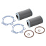 FEBI Transmission oil filter set Ø 81 mm, inner Ø 37 mm, height 151 mm - AT357236