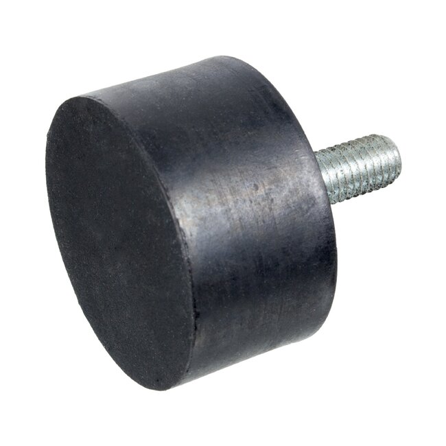 FEBI Gummi-Metall-Puffer Ø 50 mm, Außengewinde M10 x 1,5, Länge 28 mm - Typ D 50x28x28