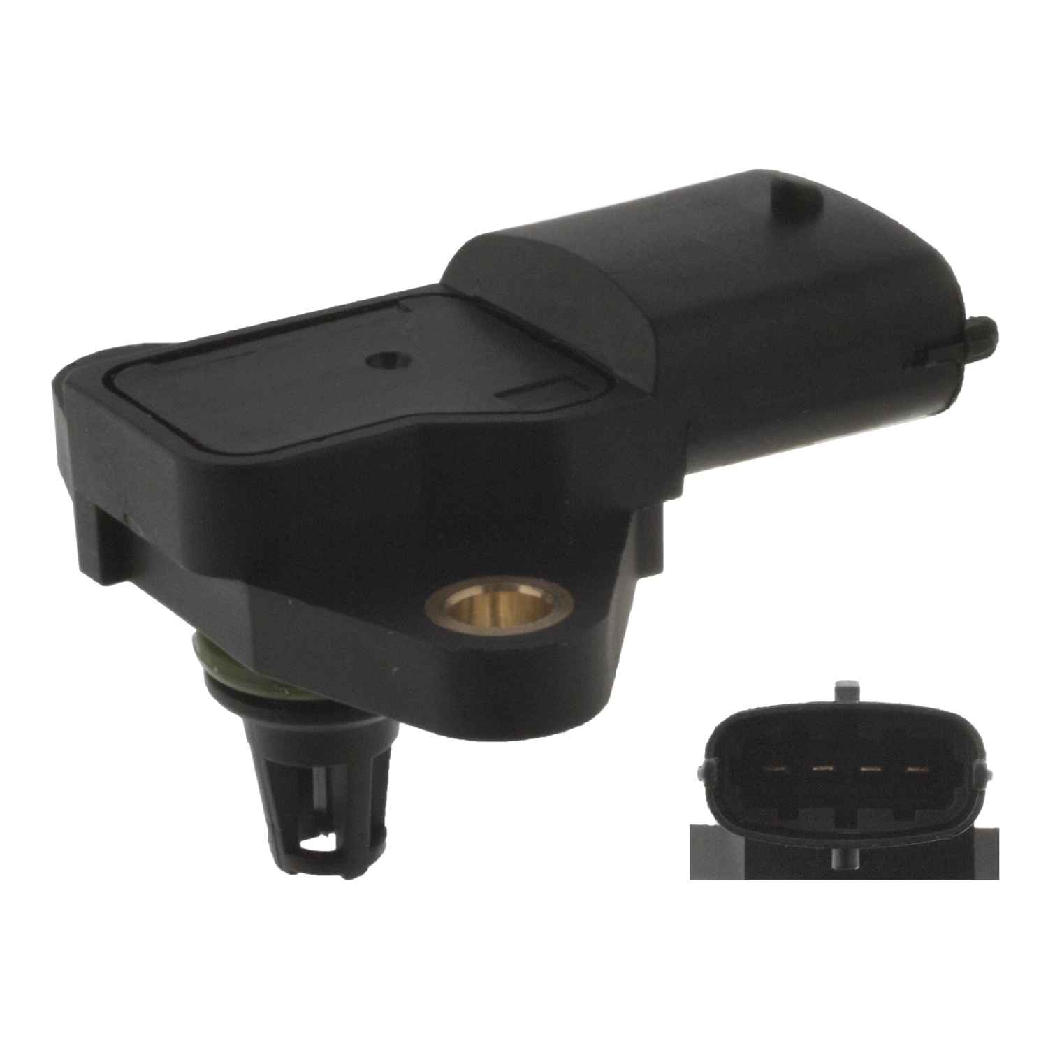 FEBI Inlaatdruksensor lengte 57 mm, breedte 50 mm, hoogte 42 mm - 500360579, 1789364, 42554567, 50 0185 8011, 5 0036 0579, 98496568