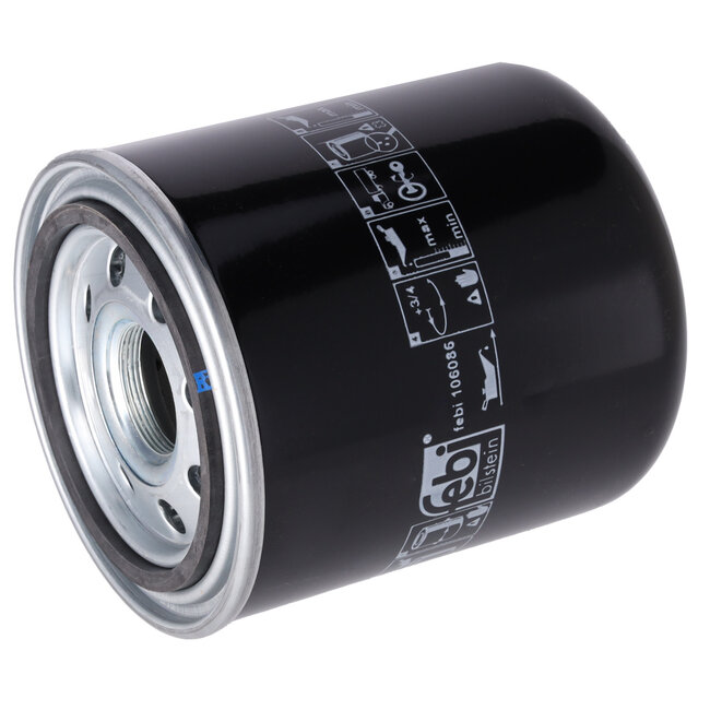FEBI Oliefilter Ø 135,5 mm, draad 1 1/2" - 16 UNF, hoogte 172,5 mm - 628 551 02 89, 0443 8049