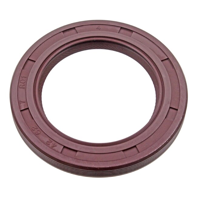FEBI Crankshaft Seal Ø 62 mm, inner Ø 42 mm, height 7 mm - 01172704, 1 442 776 X1