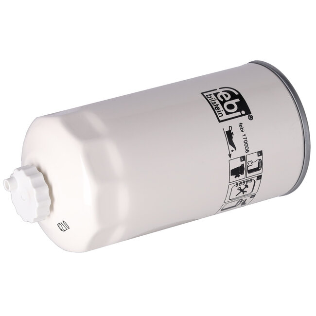 FEBI Kraftstofffilter Ø 95 mm, Gewinde 1" - 14 UNF, Höhe 201 mm - 4021442, 244242R91, 625625C2, 625626C1, 701350C1, 903941 T1, BH59678, BM59678