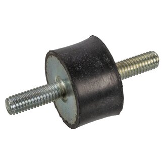 FEBI Gummi-Metall-Puffer Ø 25 mm, Außengewinde M6 x 1, Länge 18 mm