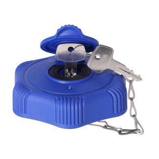 FEBI Verschlussdeckel (AdBlue-Tankdeckel) farbe blau, material Kunststoff