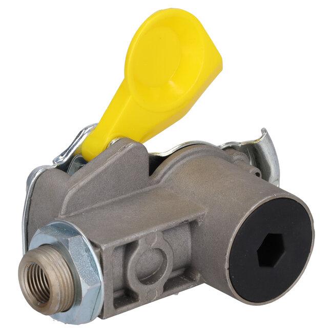 FEBI Coupling head colour yellow, internal thread M16 x 1,5 - 1518 206, K162830N00, KU1412, 505820329, 81.99806.2077, 952 201 001 0, 1385424