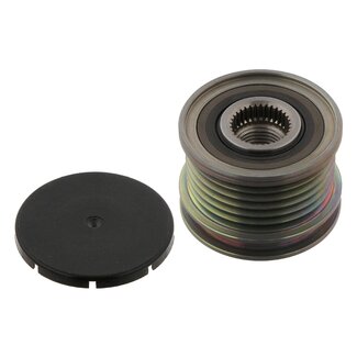 FEBI Freilaufriemenscheibe Ø 55 mm, innen Ø 17 mm, 6 Rippen