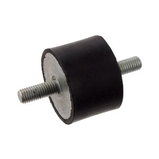 FEBI Gummi-Metall-Puffer Ø 51 mm, Außengewinde M10 x 1,5, Länge 26 mm