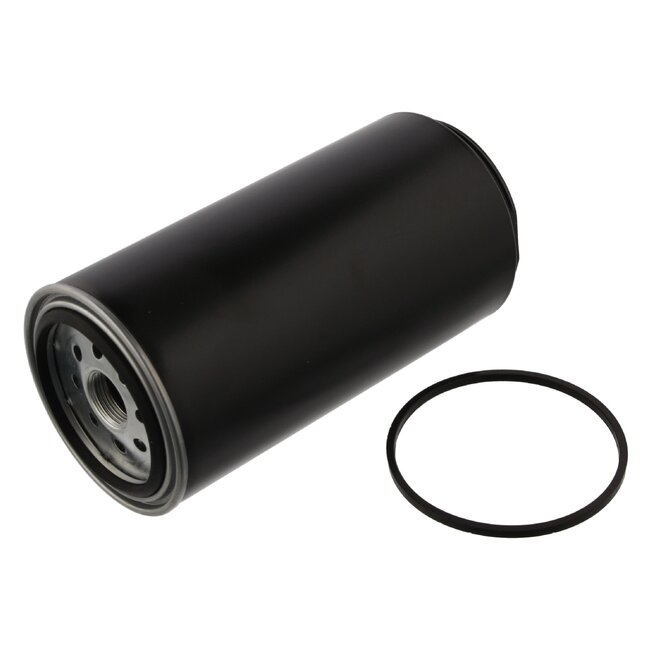 FEBI Kraftstofffilter Ø 107,6 mm, Gewinde 1" - 14 UNS, Höhe 216,8 mm - 430-8929, 0022438210, 1355 891, RE502203
