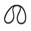 V-belt length 670 mm, width 10 mm