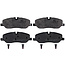 Bremsbelagsatz Länge 162,6 mm, Breite 58,7 mm, Dicke 18,2 mm - D1098-8202, 1671988M1, 83960838
