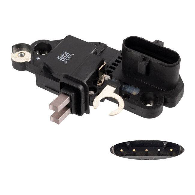 FEBI Alternator Regulator length 70 mm, width 109,5 mm, height 36,5 mm - 000 154 38 05, V 836 879 212 000, 000 154 24 05, 000 154 26 05, 000 154 27 05