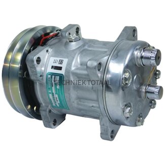 SANDEN Aircocompressor SD7H15 12 V, poelie Ø 148 mm, 2 groeven