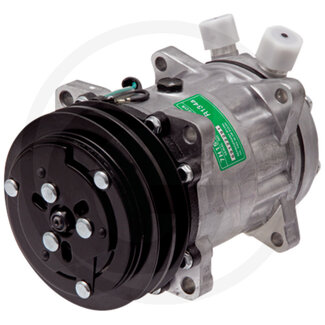 GRANIT Aircocompressor 24 V, R 134a, poelie-Ø 125 mm, 2 groeven, 7/8" x 3/4"