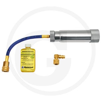 GRANIT Nachfüllpumpe airco R134a mit 90° Adapter und contrastmiddel 60 ml