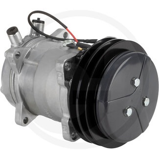 GRANIT Klimakompressor 12 V, R 134a, Riemenscheibe-Ø 152 mm, 2 Nuten
