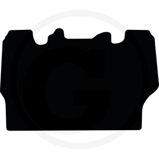 GRANIT Fußmatte Velours schwarz Valtra A83, A93