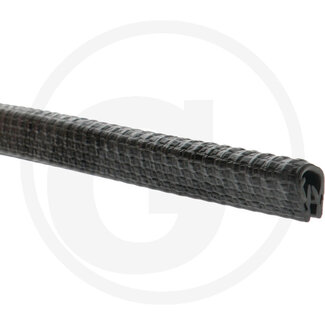 GRANIT Fenstergummi Klemmbereich 1 - 2,5 mm, h 11,4 x b 9 mm - 100 Meter