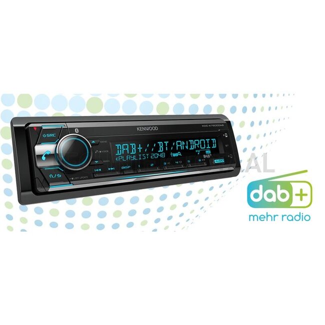 KENWOOD Radio KDC-BT560DAB DAB+, FM RDS, bluetooth, USB, CD, 4 x 50 W | KDC-BT560DAB