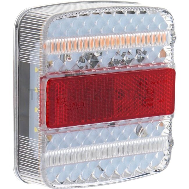 GRANIT LED Heckleuchte links 98 x 108 x 30 mm, 12 / 24 V, 14 LED's